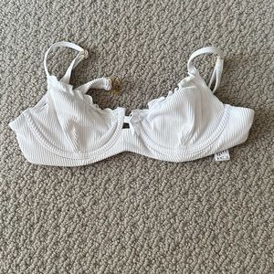 B. SWIM BY ELIZABETH TURNER OPTIC WHITE ELIZABETH UNDERWIRE BIKINI TOP